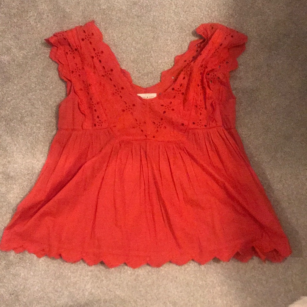 Lucky brand size small red shirt. Never worn - Picture 1 of 2